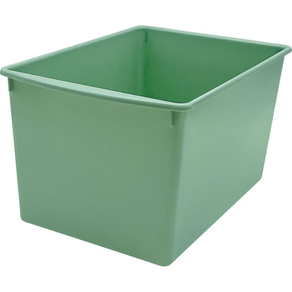 Plastic Multi-Purpose Bin, Eucalyptus Green, Pack of 3