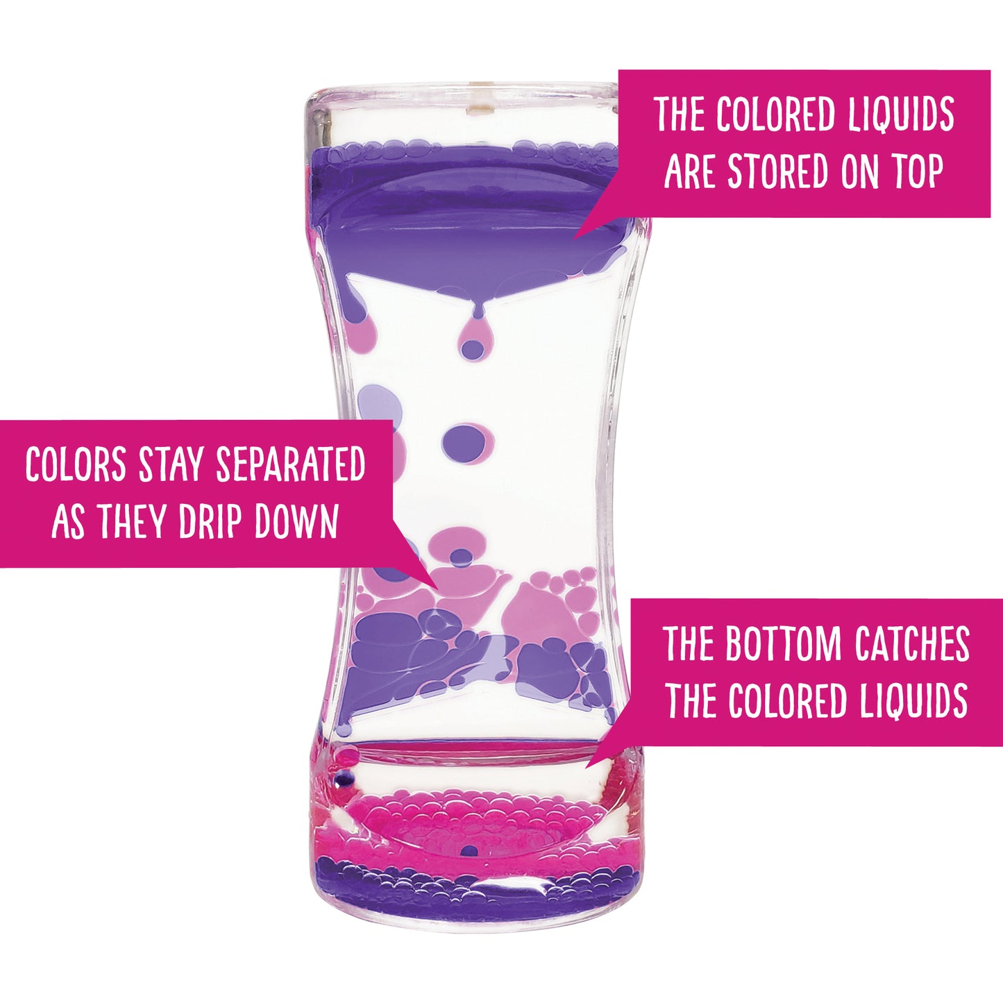 Purple & Pink Liquid Motion Bubbler