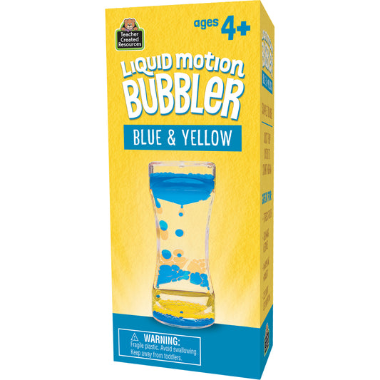 Blue & Yellow Liquid Motion Bubbler