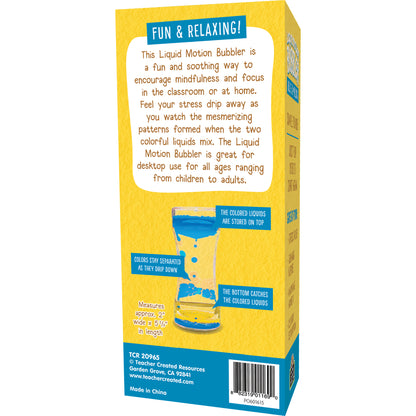 Blue & Yellow Liquid Motion Bubbler