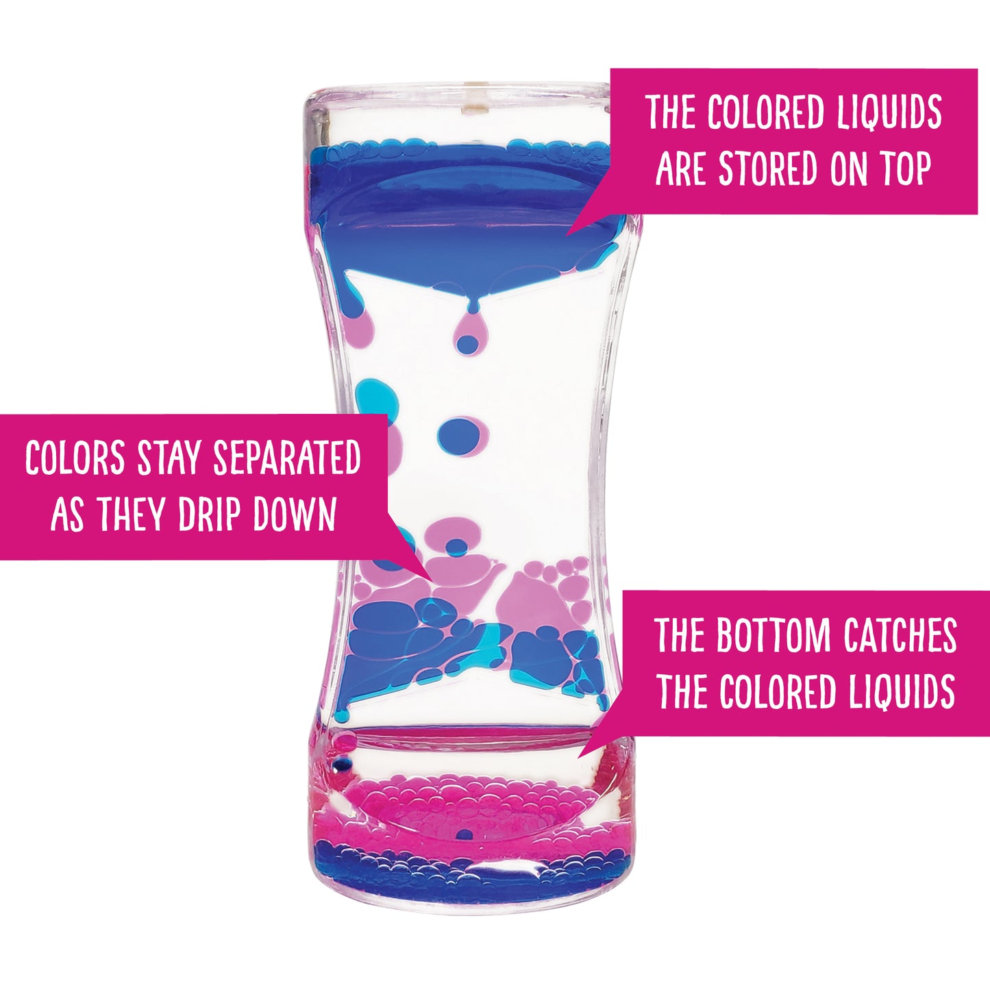 Blue & Pink Liquid Motion Bubbler