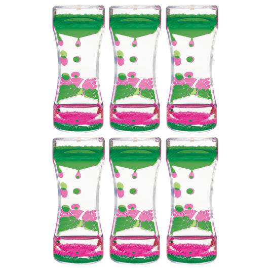 Pink & Green Liquid Motion Bubbler, Pack of 6