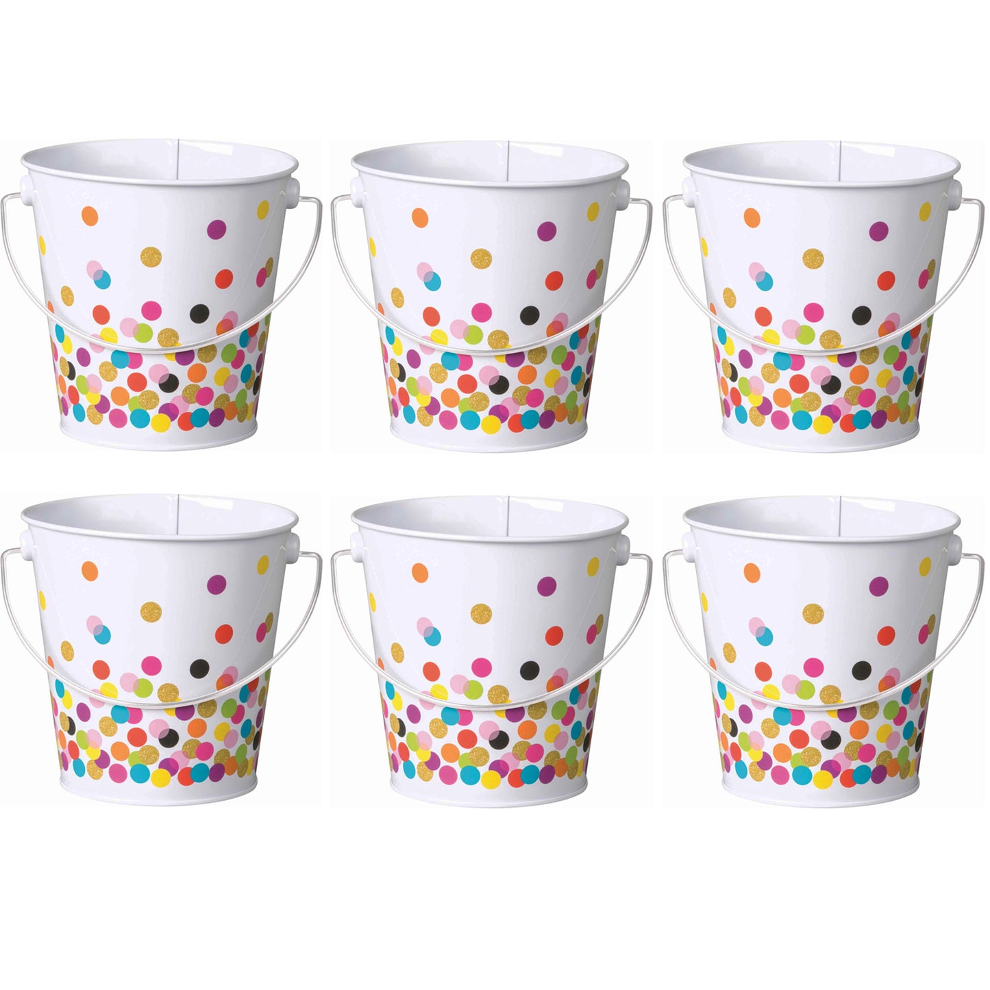 Confetti Bucket, Pack of 6