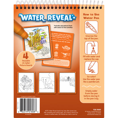 On Safari Water Reveal Book, 6 Sets