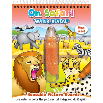 On Safari Water Reveal Book, 6 Sets