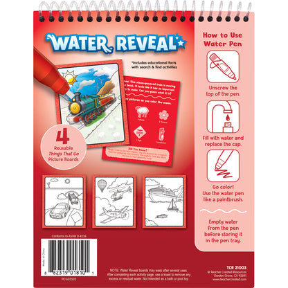 Things That Go Water Reveal Book, 6 Sets