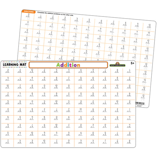 Addition Learning Mat