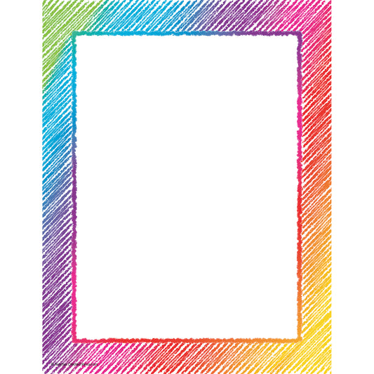 Colorful Scribble Computer Paper, 50 Sheets