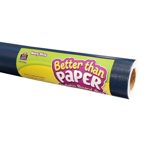 Better Than Paper® Bulletin Board Roll, 4' x 12', Navy Blue, Pack of 4