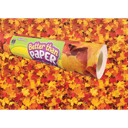 Fall Leaves Better Than Paper Bulletin Board Roll, 4' x 12', Pack of 4