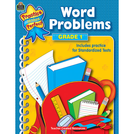 Practice Makes Perfect: Word Problems Book, Grade 1