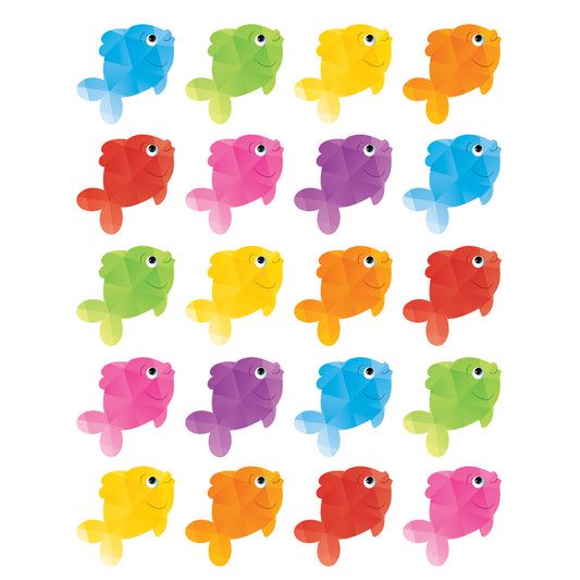 Colorful Fish Stickers, Pack of 120