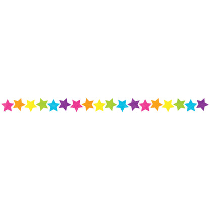 Brights 4Ever Stars Die-Cut Border Trim, 35 Feet