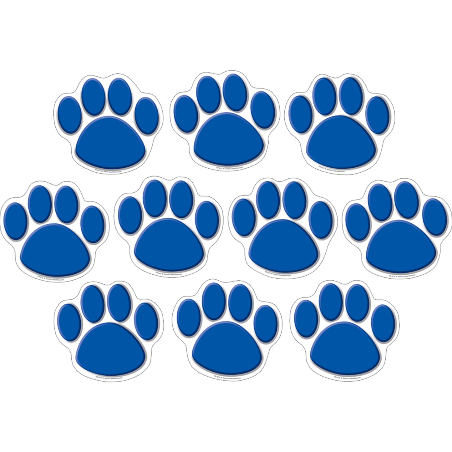 Blue Paw Prints Accents, 30 Per Pack, 3 Packs