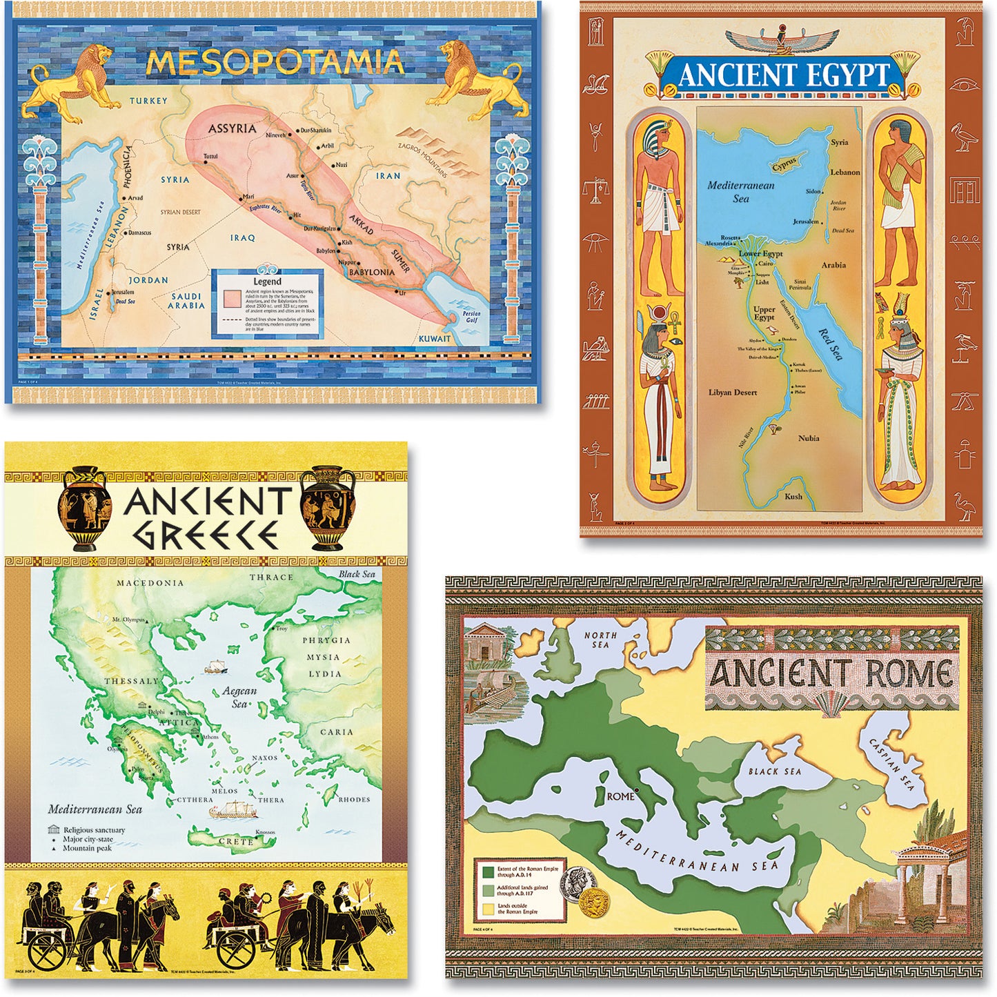 Ancient Civilizations Bulletin Board Display Set, 2 Sets