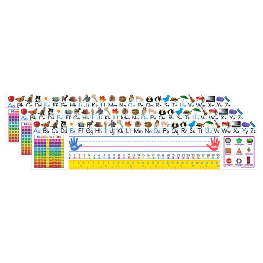 Colorful Traditional Printing Jumbo Name Plates, 18" x 24", 36 Per Pack, 3 Packs