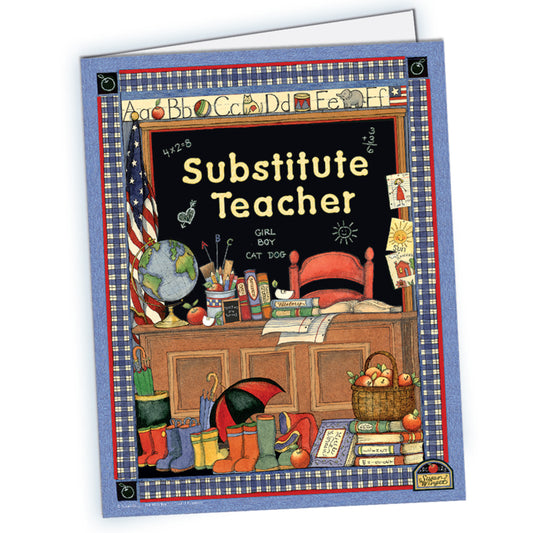 Susan Winget Substitute Teacher Pocket Folders