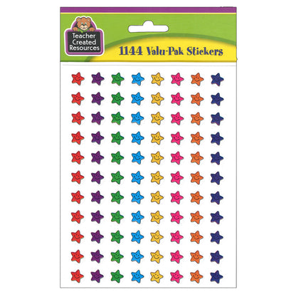 Mini Smiley Stars Valu-Pak Stickers, 1144 Per Pack, 6 Packs