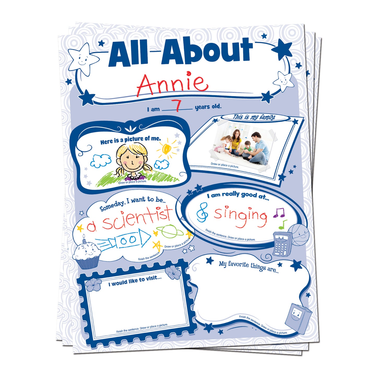 All About Me Poster Pack, Pack of 32