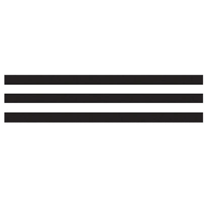 Black and White Stripes Straight Border Trim, 35 Feet Per Pack, 6 Packs