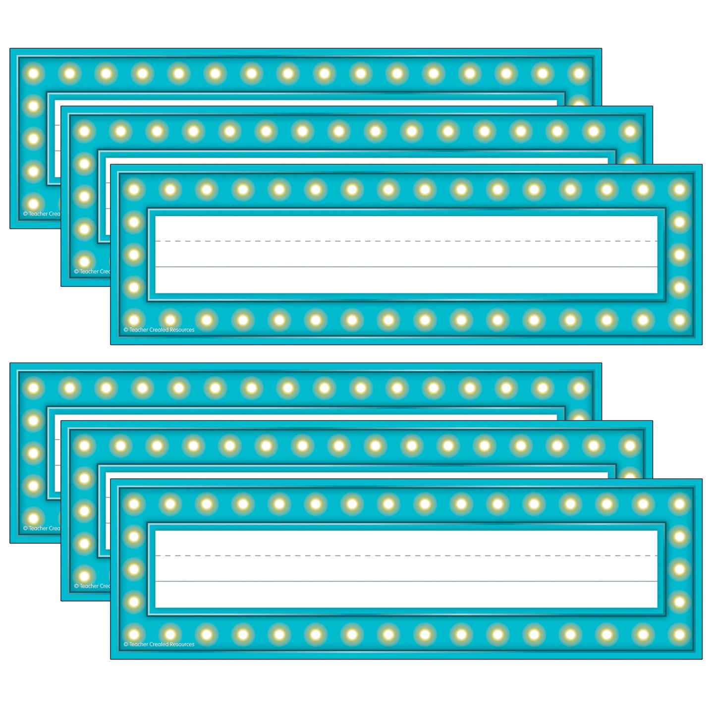 Marquee Flat Name Plates, 36 Per Pack, 6 Packs