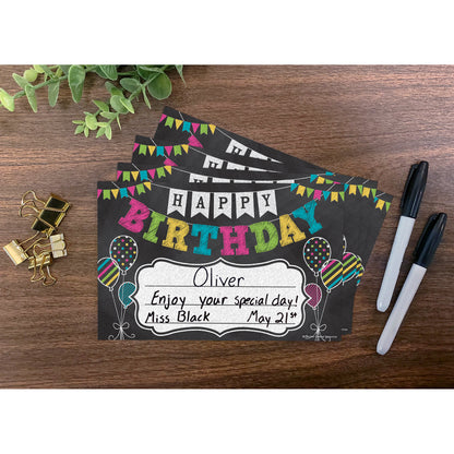 Chalkboard Brights Happy Birthday Awards, 25 Per Pack, 6 Packs