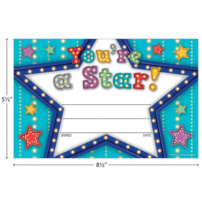 Marquee You're a Star Awards, 25 Per Pack, 6 Packs