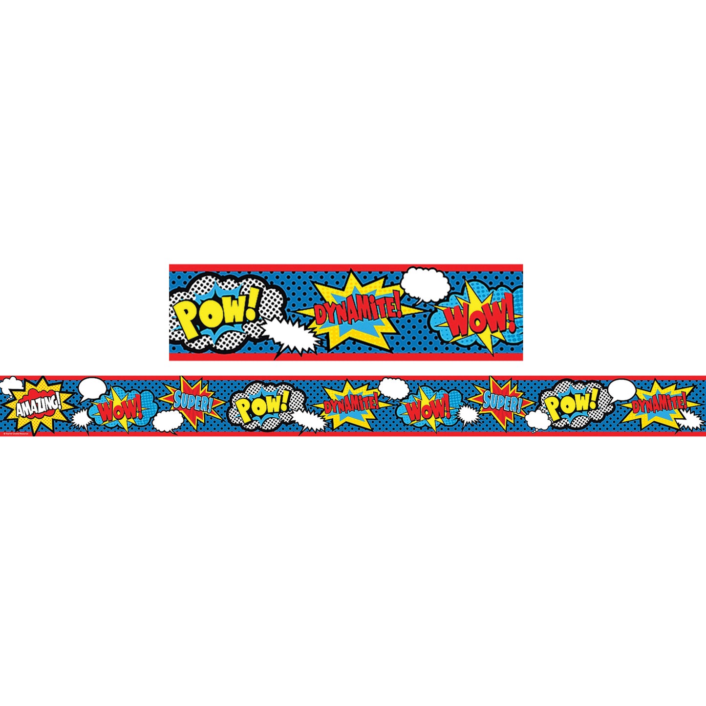 Superhero Straight Border Trim, 35 Feet Per Pack, 6 Packs