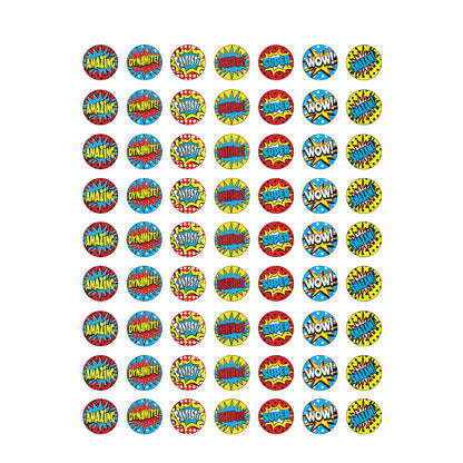 (12 PK) SUPERHERO MINI STICKERS