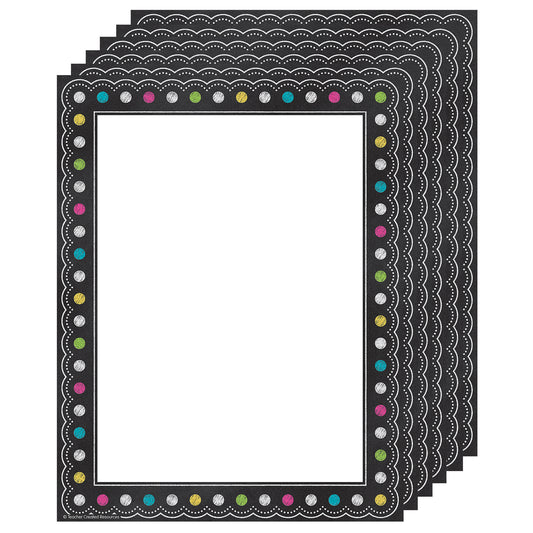 Chalkboard Brights Computer Paper, 50 Sheets Per Pack, 6 Packs