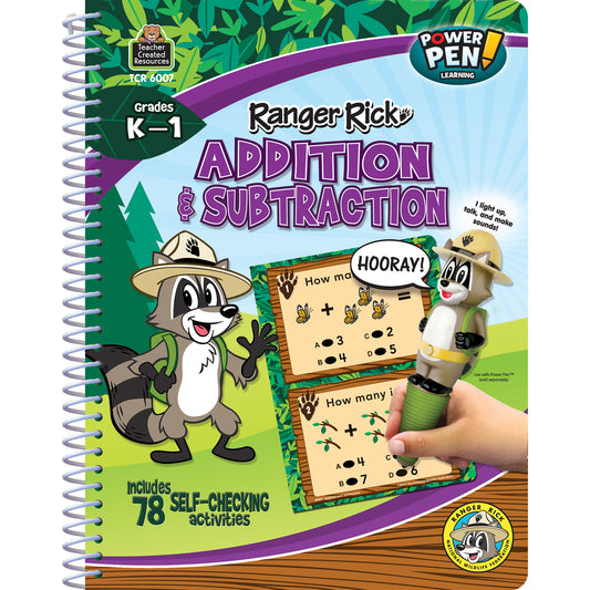 Ranger Rick® Power Pen® Learning Book: Addition & Subtraction