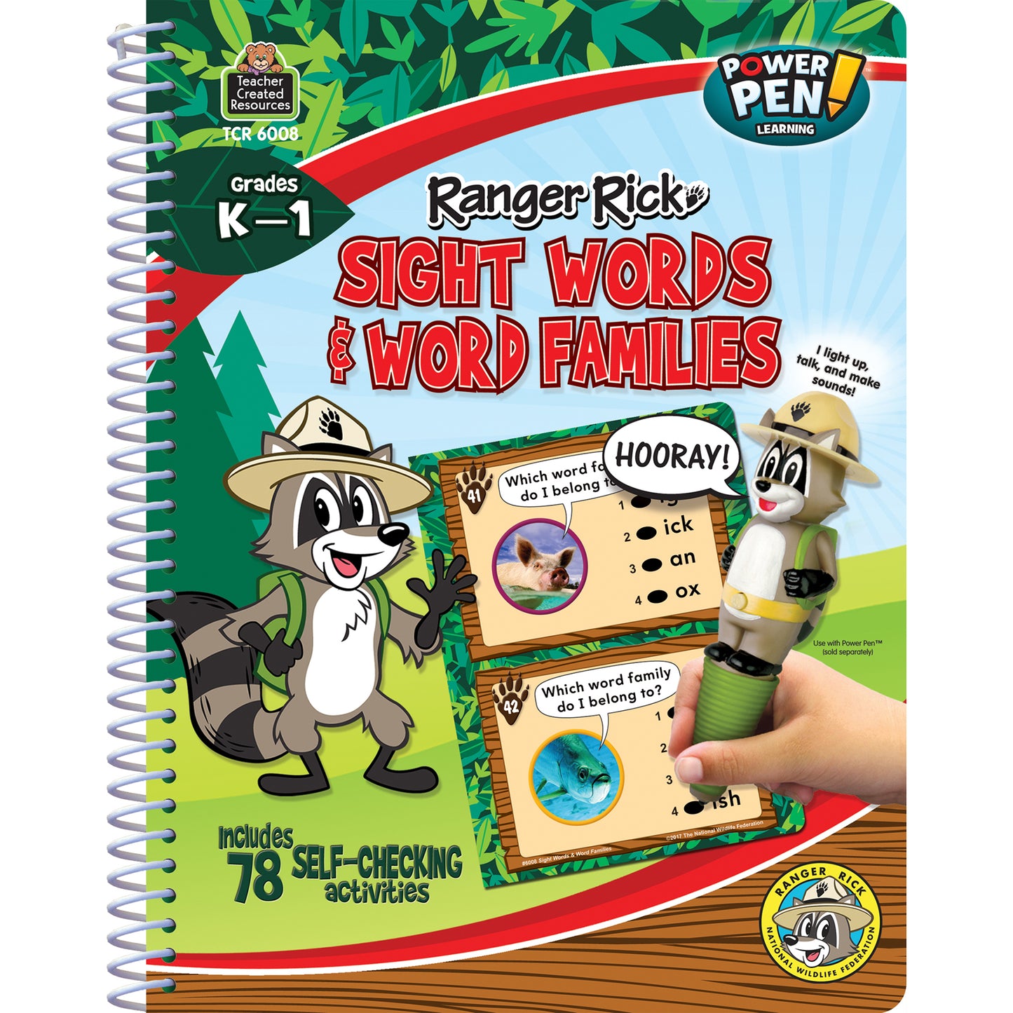 Ranger Rick® Power Pen® Learning Book: Sight Words & Word Families