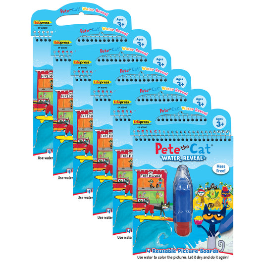 Pete The Cat Water Reveal, 6 Sets