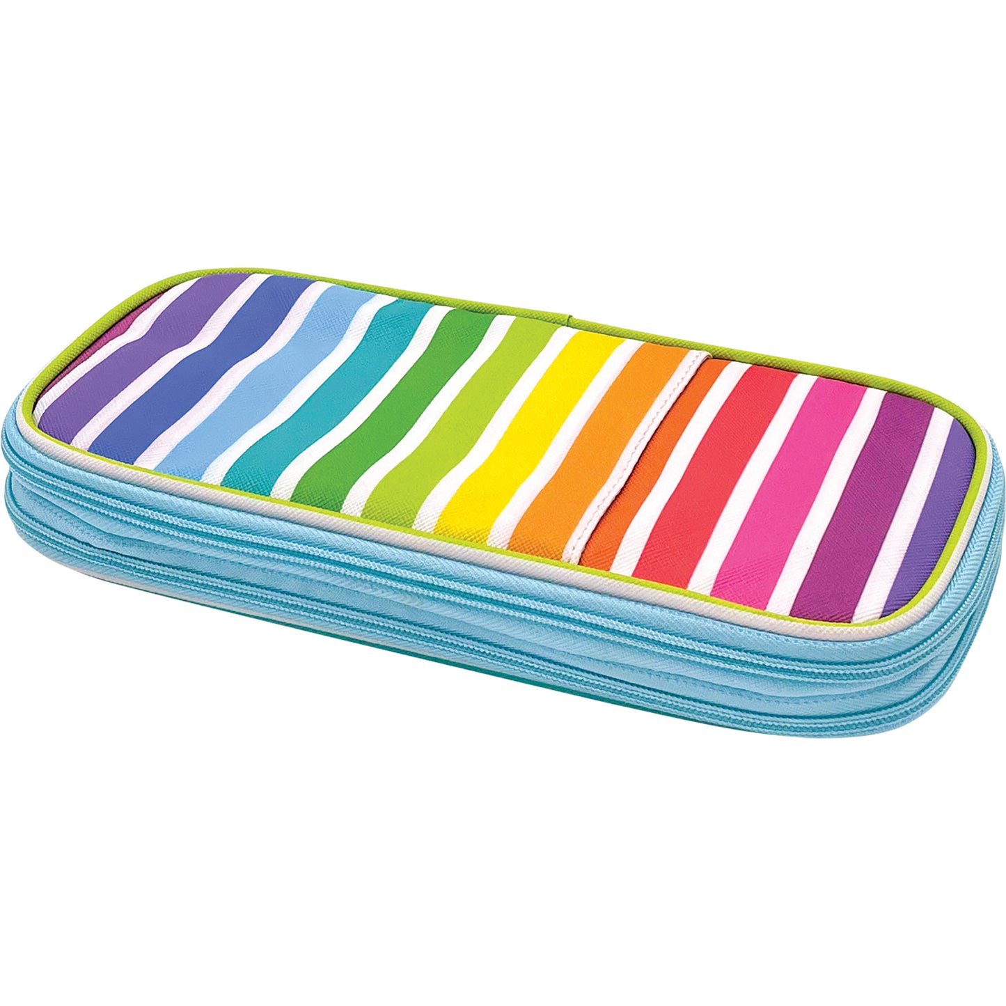 Colorful Stripes Pencil Case, Pack of 3