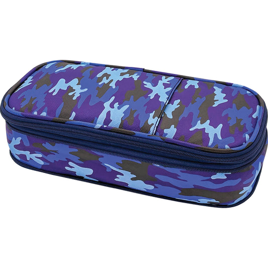 Blue Camo Pencil Case