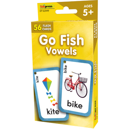 Go Fish Vowels Flash Cards