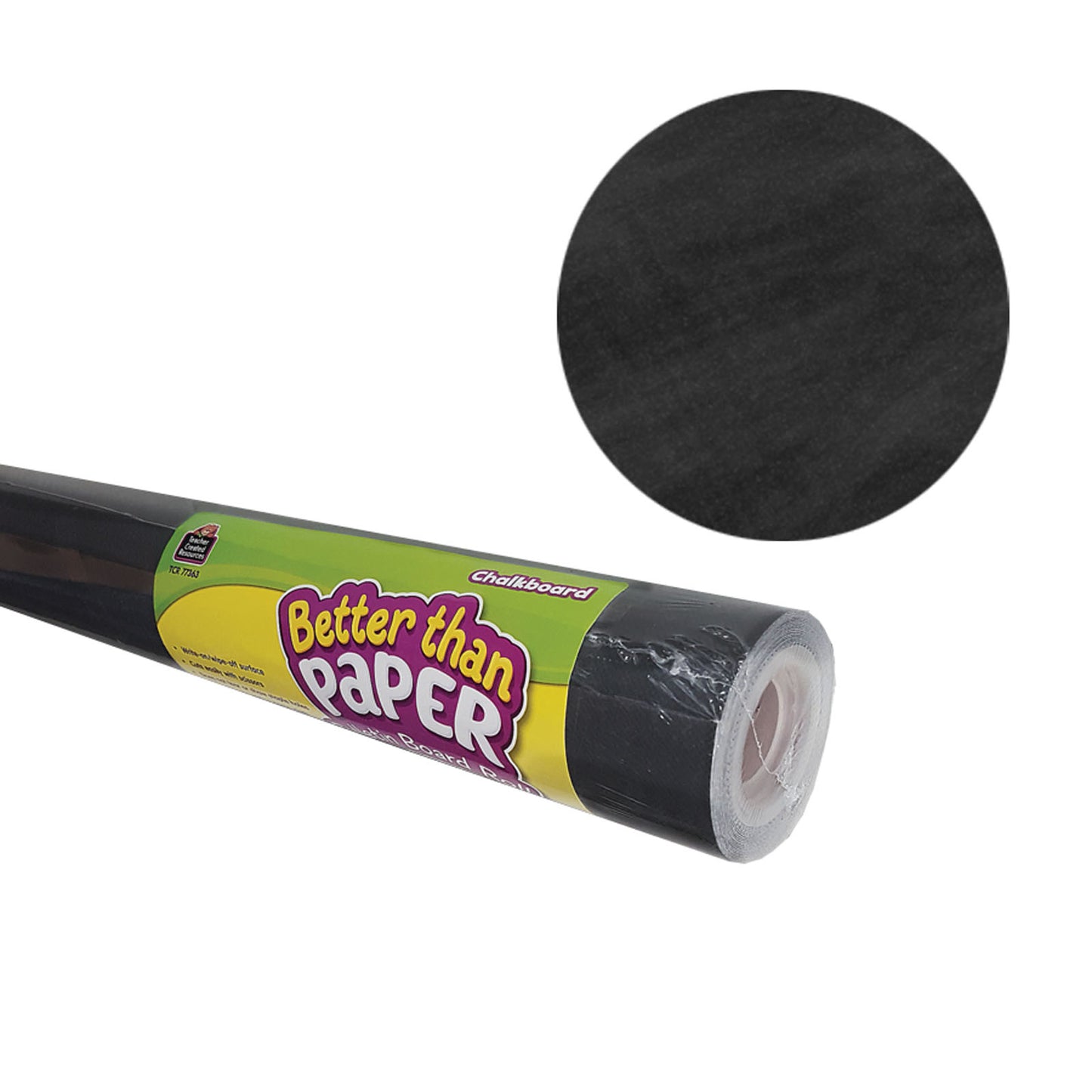 Better Than Paper® Bulletin Board Roll, 4' x 12', Chalkboard, 4 Rolls