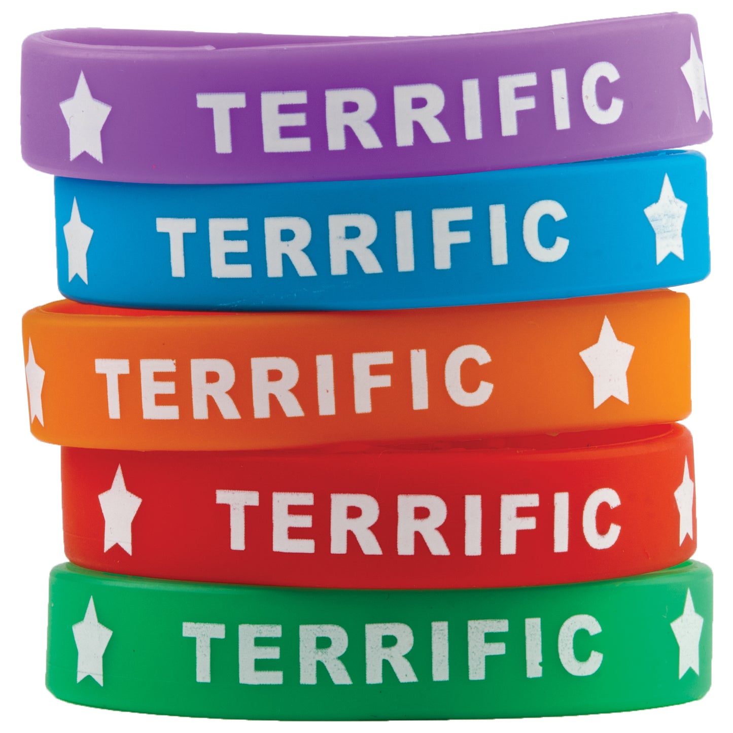 (6 PK) TERRIFIC WRISTBANDS 10 PER PK