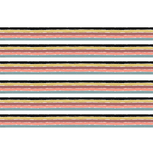 Wonderfully Wild Stripes Straight Border Trim, 35 Feet Per Pack, 6 Packs