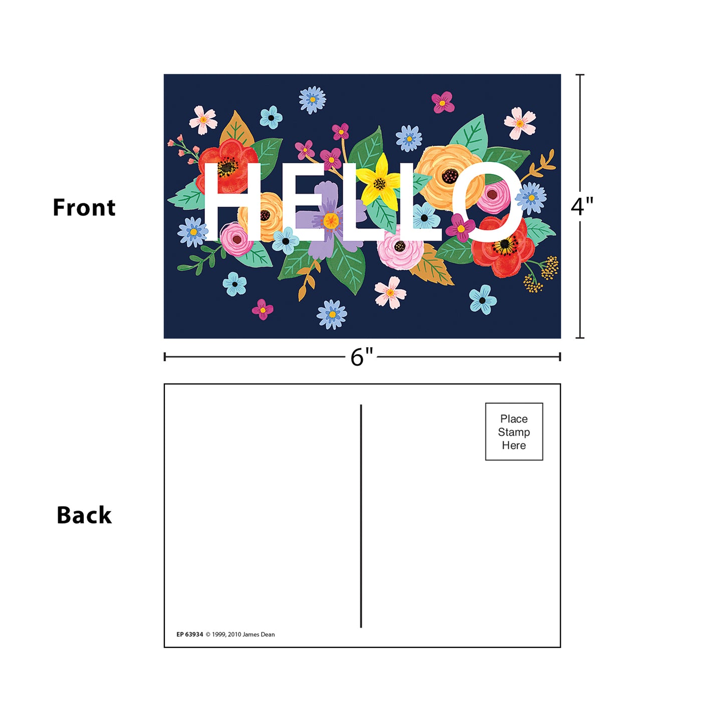 Wildflowers Hello Postcards