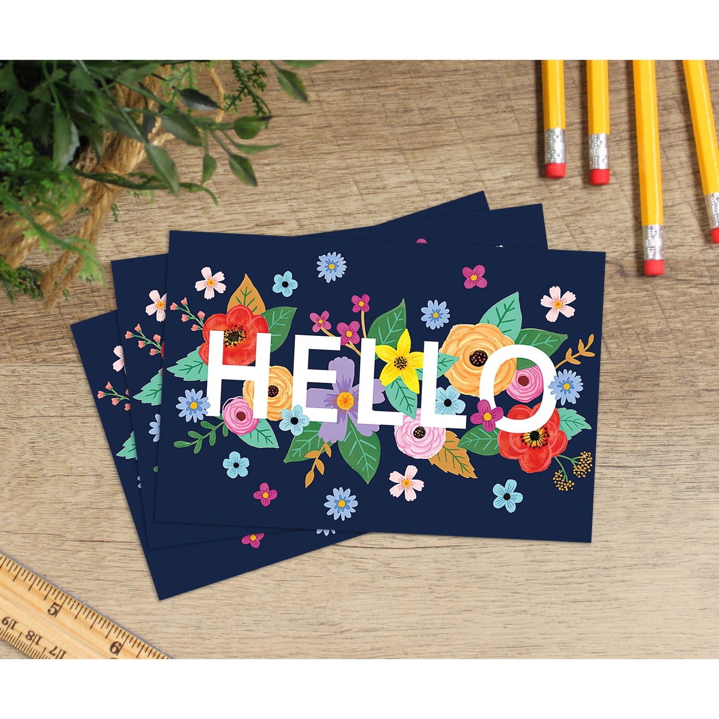 Wildflowers Hello Postcards