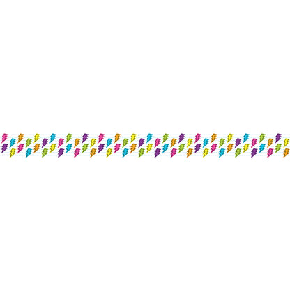 Brights 4Ever Lightning Bolts Straight Border Trim, 35 Feet