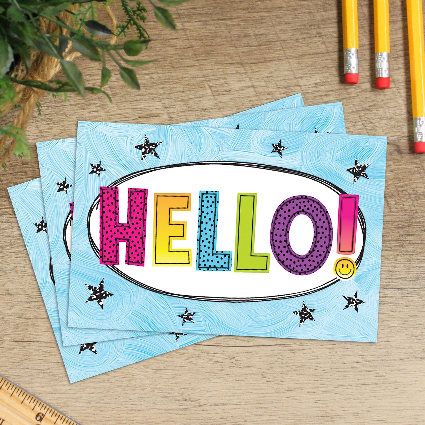 Brights 4Ever Hello Postcards, 30 Per Pack, 6 Packs