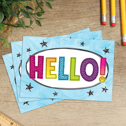 Brights 4Ever Hello Postcards, 30 Per Pack, 6 Packs