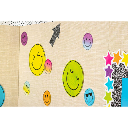 Brights 4Ever Smiley Faces Accents, 30 Per Pack, 3 Packs