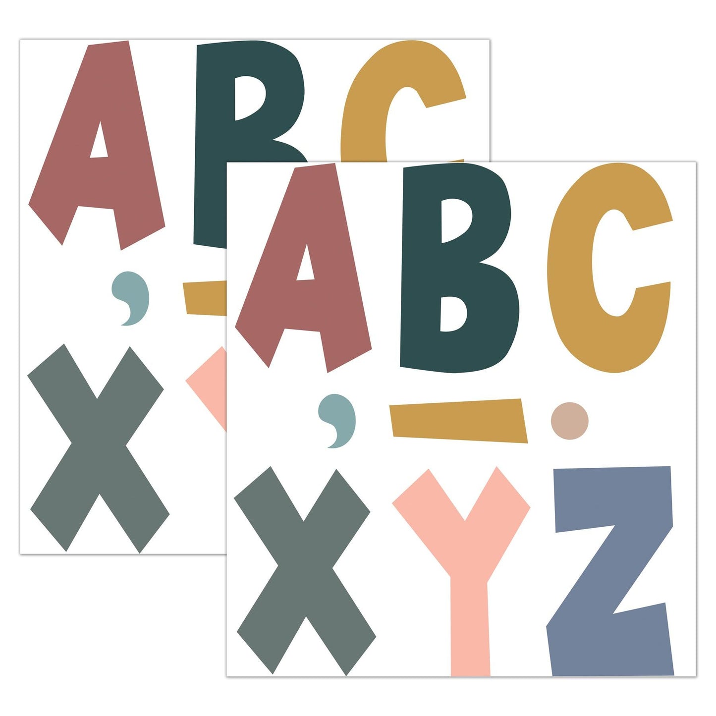 Wonderfully Wild 7" Fun Font Letters, 120 Per Pack, 2 Packs