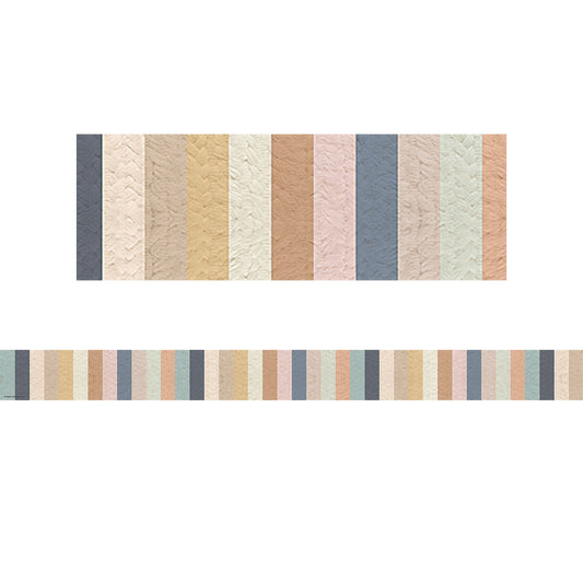 Everyone is Welcome Stripes Straight Border Trim, 35 Feet