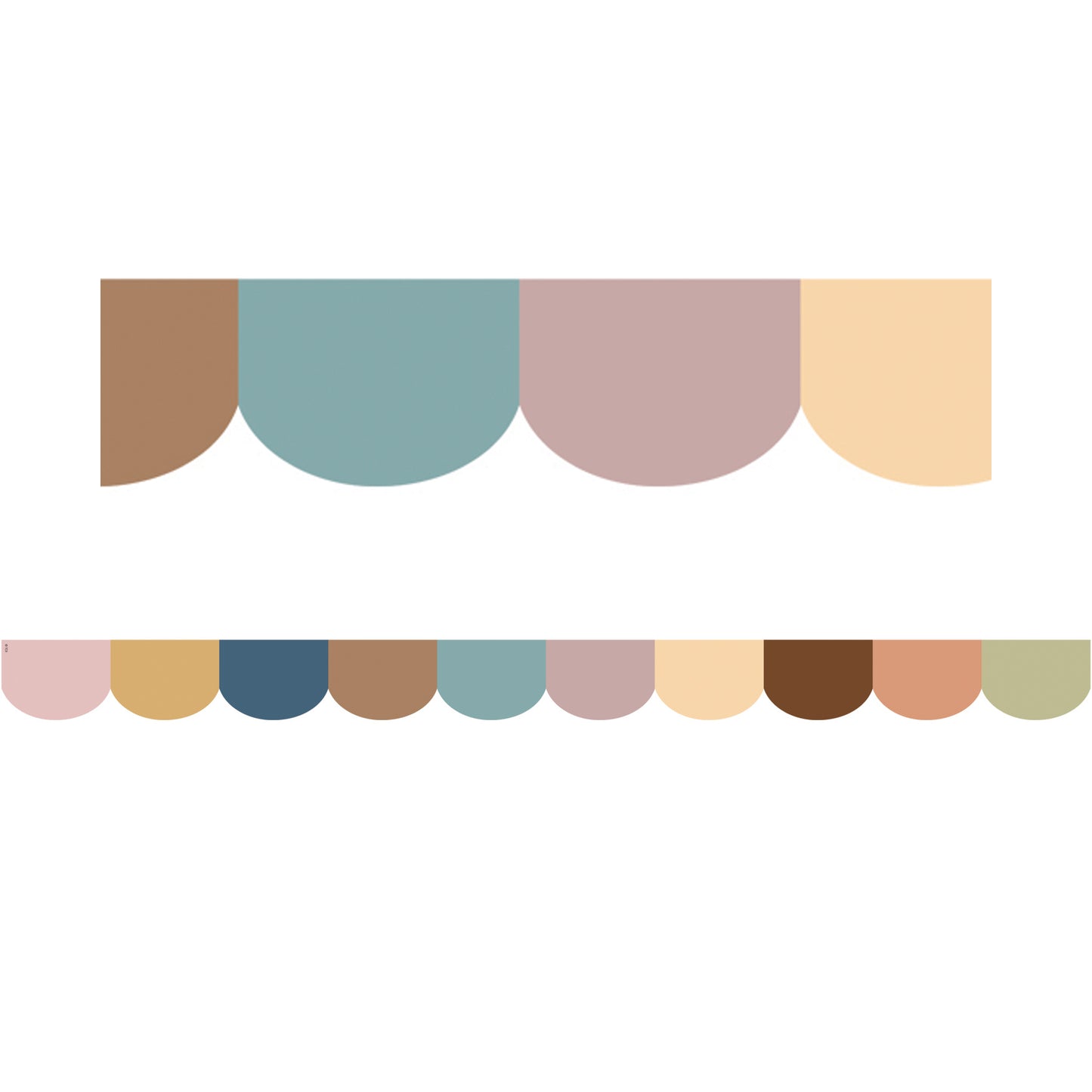 Everyone is Welcome Scalloped Die-Cut Border Trim, 35 Feet Per Pack, 6 Packs