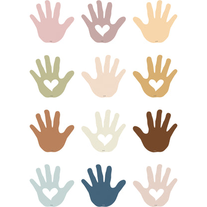 Everyone is Welcome Helping Hands Mini Accents, 36 Per Pack, 6 Packs