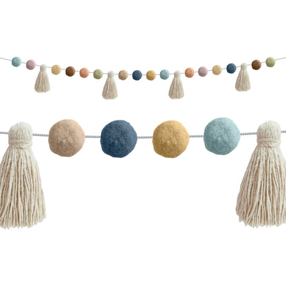 Everyone is Welcome Pom-Poms and Tassels Garland